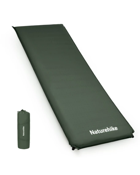 Матрац ортопедичний самонадувний одномісний Naturehike CNK2450WS020, 200х63х10 см, темно-зелений