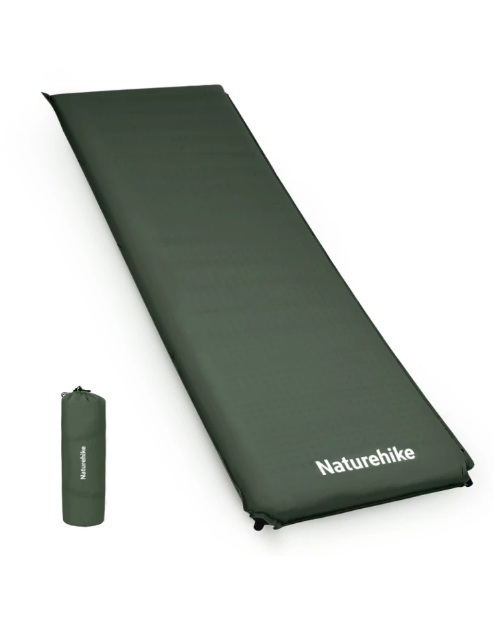 Матрац ортопедичний самонадувний одномісний Naturehike CNK2450WS020, 200х63х10 см, темно-зелений