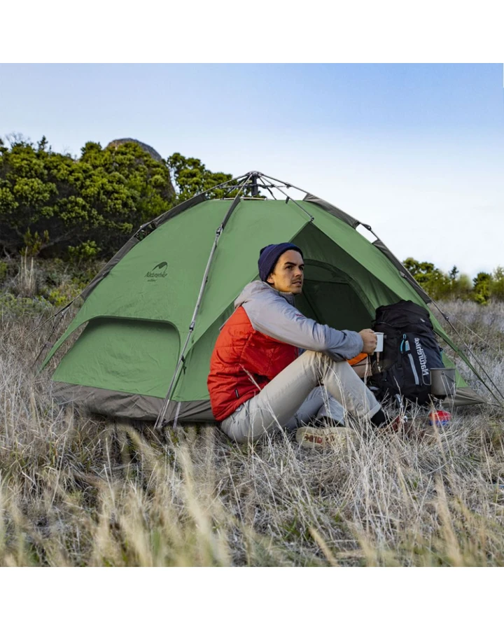 Намет чотиримісний автоматичний Naturehike NH21ZP008, темно-зелений
