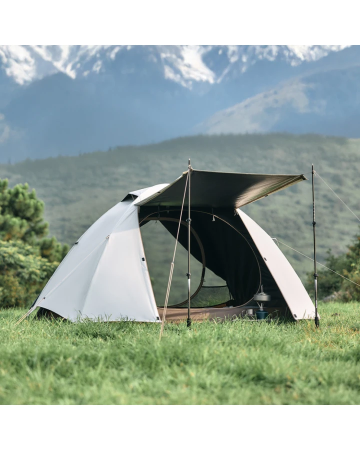 Намет двомісний Naturehike Greek Style CNK2300ZP024, світло-кавовий