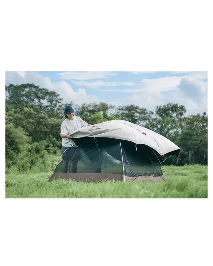 Намет двомісний Naturehike Greek Style CNK2300ZP024, світло-кавовий