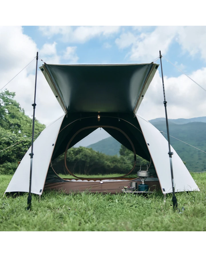Намет двомісний Naturehike Greek Style CNK2300ZP024, світло-кавовий