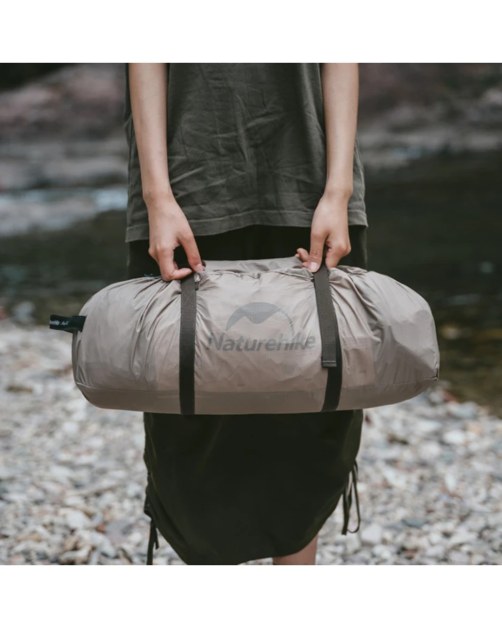 Намет двомісний Naturehike Shandi CNK2300ZP017 з великим тамбуром і навісом, сірий
