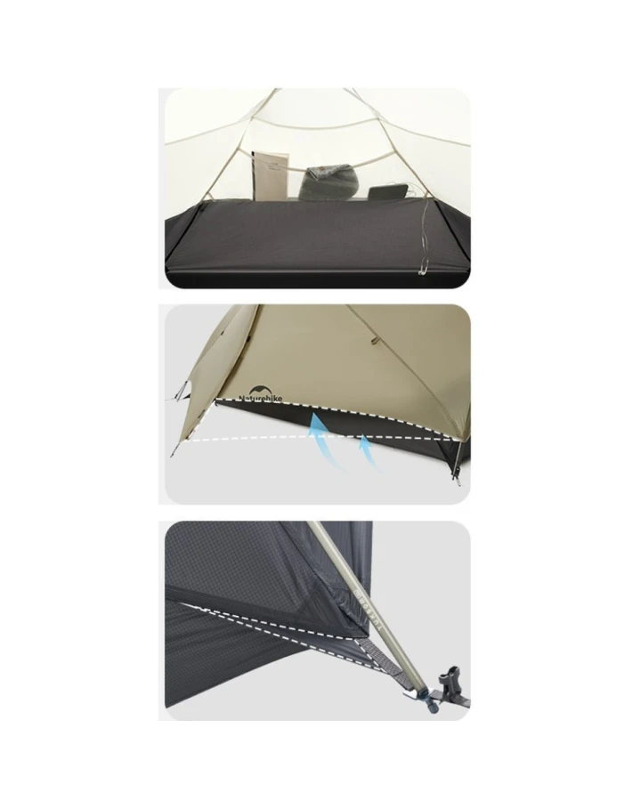 Намет двомісний ультралегкий Naturehike Mongar UL CNK2550WS016, коричневий