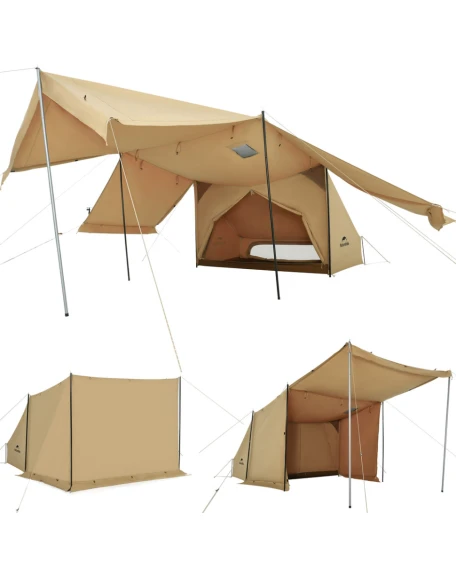 Намет одномісний із тентом Naturehike CNK2450WS026, коричневий