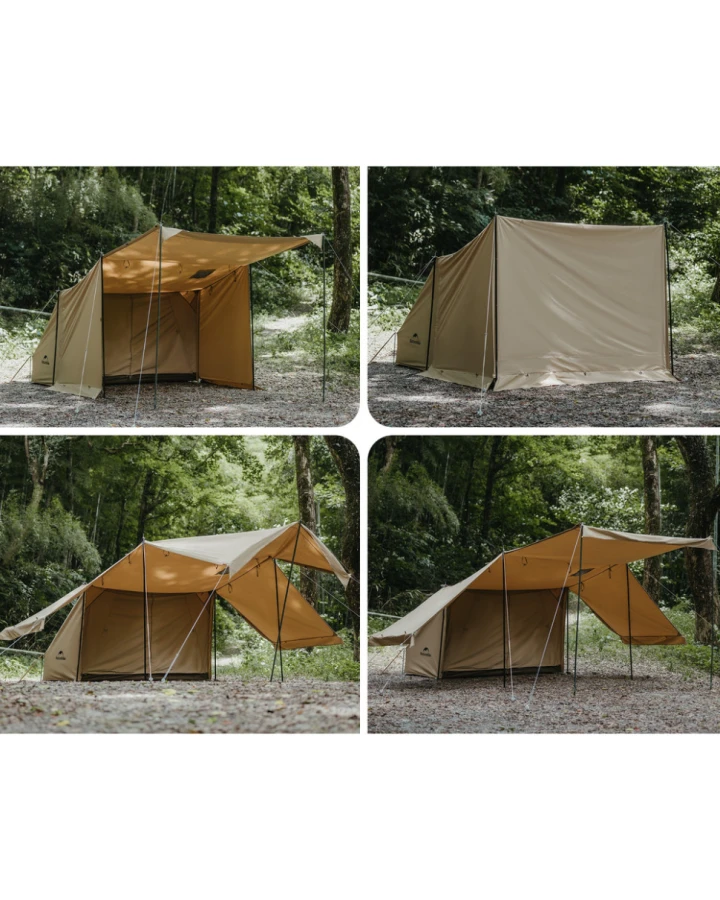 Намет одномісний із тентом Naturehike CNK2450WS026, коричневий