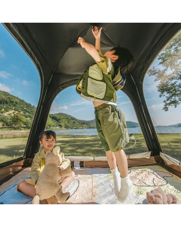 Намет тримісний автоматичний із тентом Naturehike Ango CNK2550WS010, L, коричневий