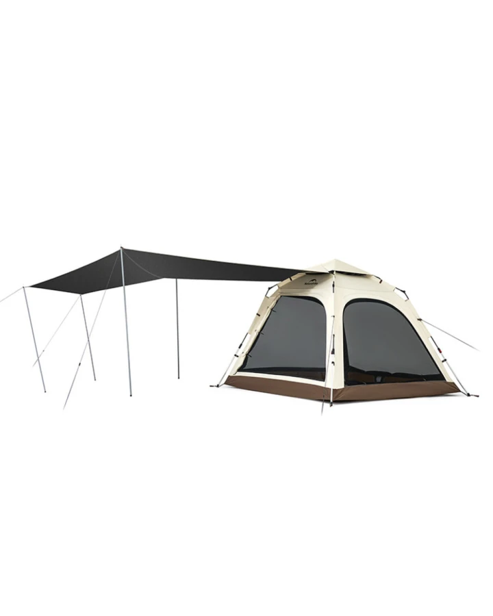 Намет тримісний автоматичний із тентом Naturehike Ango CNK2550WS010, L, коричневий