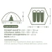 Намет тримісний Naturehike Bleik Series Tent CNK2550WS038, зелений