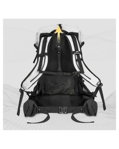 Рюкзак туристичний Naturehike Helium CNK2450XB016, 40 л, білий, L