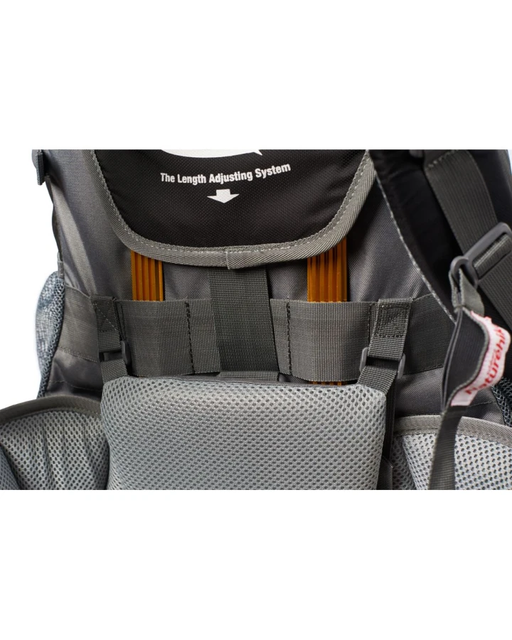 Рюкзак туристичний Naturehike NH70B070-B, 70 л + 5 л, чорно-сірий