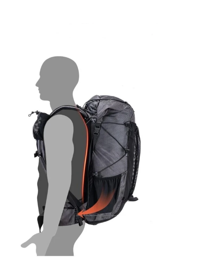 Рюкзак туристичний Naturehike Rock NH19BP095, 60+5 л, чорний