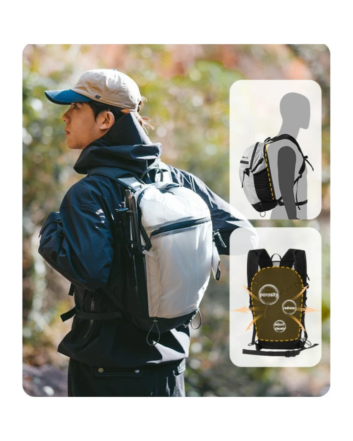 Рюкзак ультралегкий Naturehike CNK2300BB012, 15 л, білий