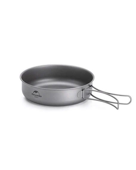 Сковорідка титанова Naturehike NH18T010-A, 17 см, розкладна ручка, 116 г