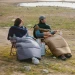 Спальник-ковдра з капюшоном Naturehike Sunny Day PL02 U250 CNK2550WS028, комфорт 8,5°C, правий, коричнево-зелений