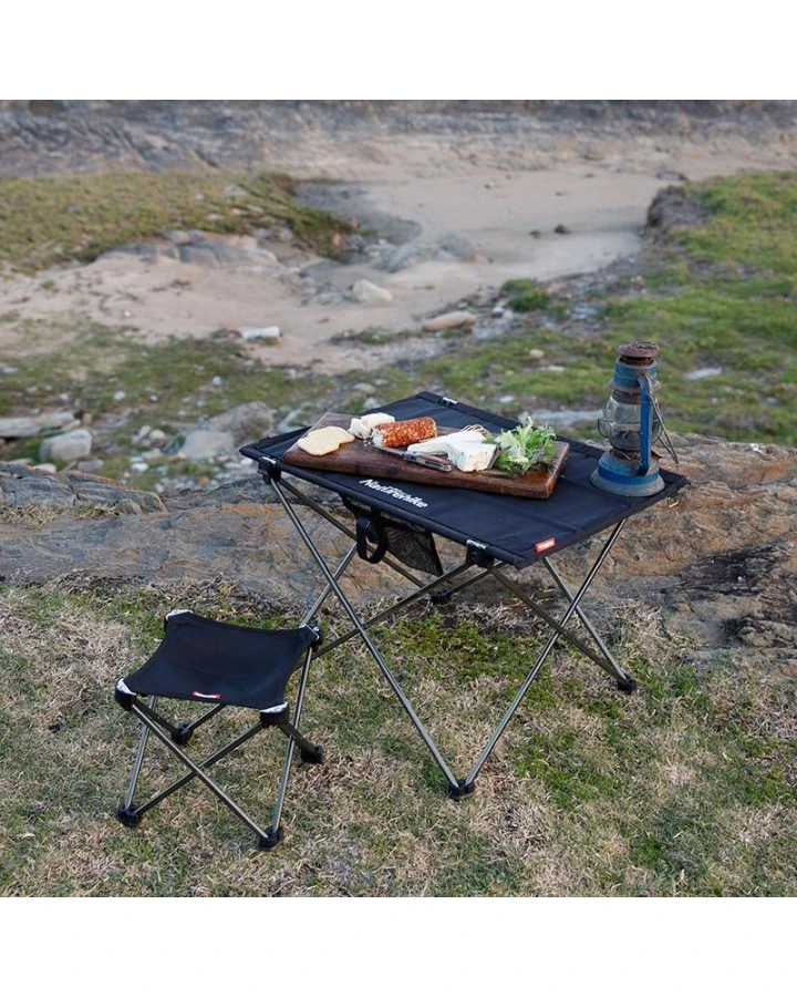 Стіл розкладний Naturehike NH20JJ020,1680D Oxford / алюміній, Розмір L, чорний