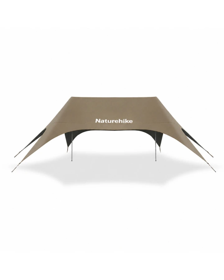 Тент туристичний Naturehike Cloud Skies Tarp Lite CNK2650WS023, 960 х 485 х 260 см, темно-коричневий