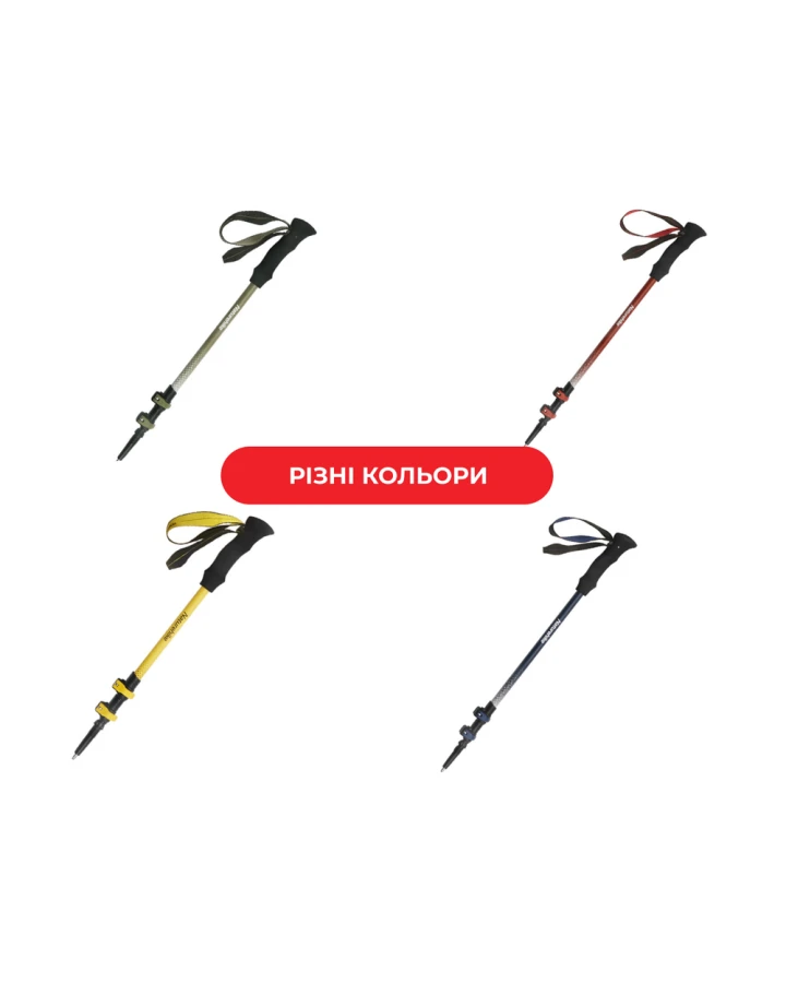 Трекінгова палиця Naturehike CNK2300DS010, 100 см, жовта