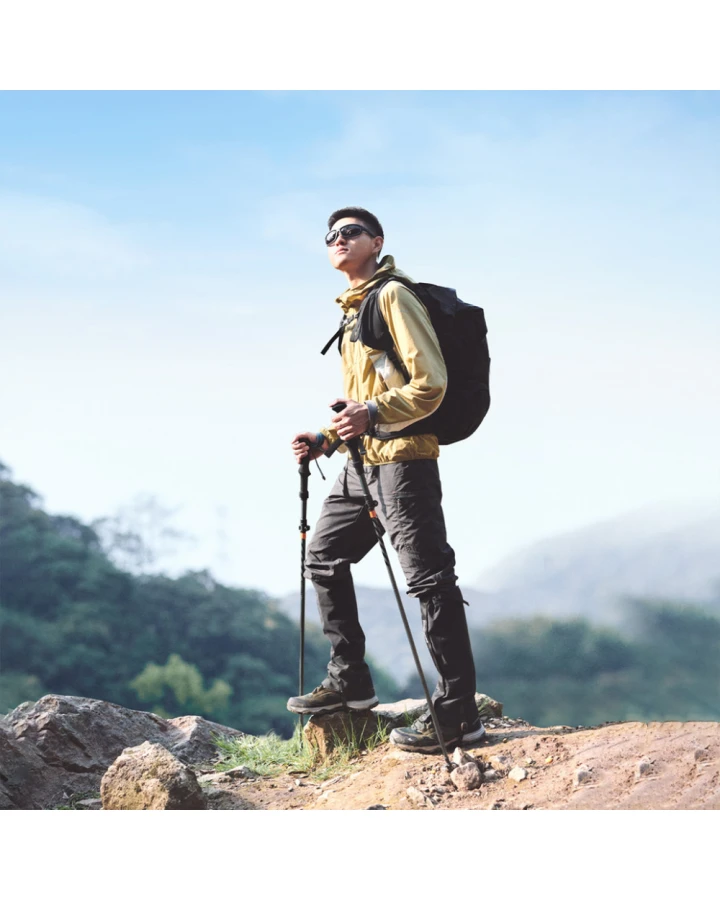 Трекінгові палиці Naturehike CNK2450DS013 складані, 115-135 см, 2 шт., чорні