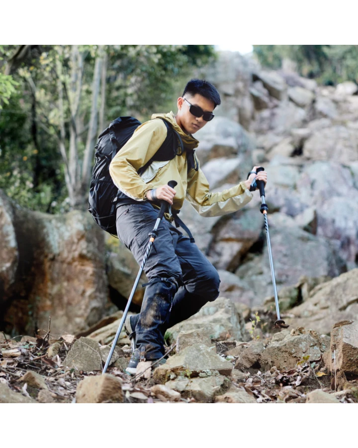 Трекінгові палиці Naturehike CNK2450DS013 складані, 115-135 см, 2 шт., чорні
