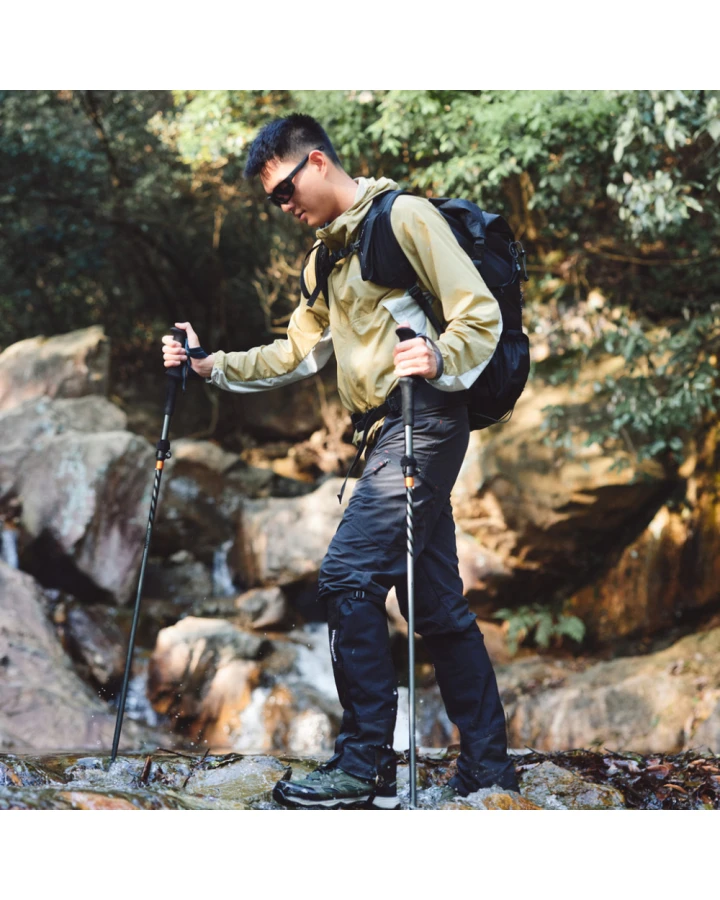 Трекінгові палиці Naturehike CNK2450DS013 складані, 115-135 см, 2 шт., чорні