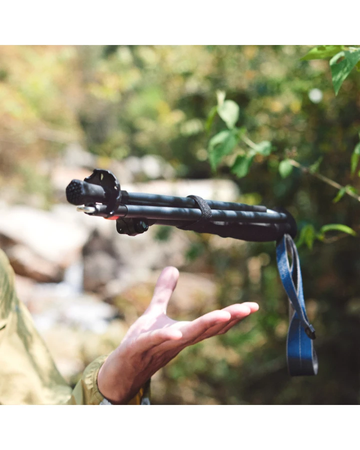 Трекінгові палиці Naturehike CNK2450DS013 складані, 115-135 см, 2 шт., чорні