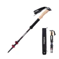 Трекінгові палиці Naturehike NH20DS003, 135 см, чорний/червоний, 2 шт