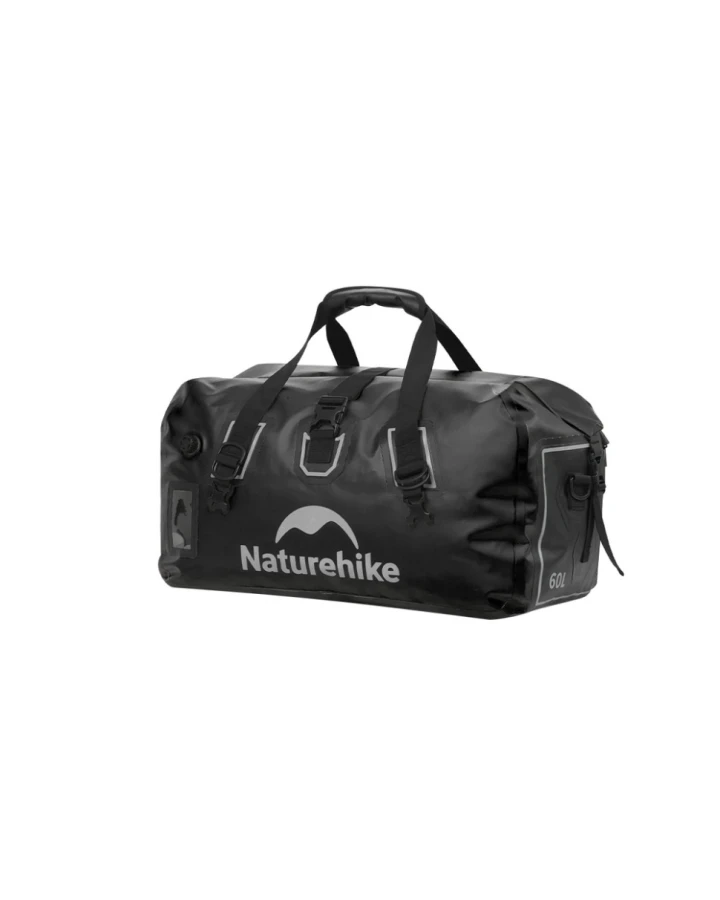 Водонепроникна дорожня сумка Naturehike CNK2450XB015, 60 л, чорна