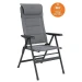Крісло кемпінгове Outwell Teton, висока спинка, до 150 кг, сіре