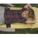 Крісло-шезлонг низьке Outwell Seaford Sunburst, 4 положення спинки, помаранчеве