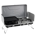 Плитка газова двоконфоркова Outwell Merapi Pro Duo Deluxe, 2×3 кВт, гриль, сіра
