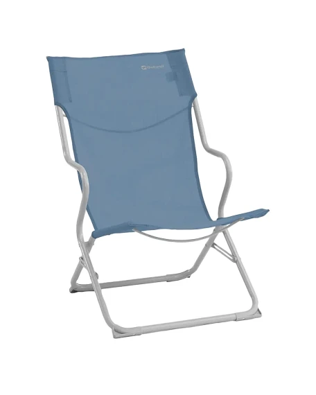 Стілець розкладний низький Outwell Sauntons Lux Ocean Blue, до 120 кг, синій