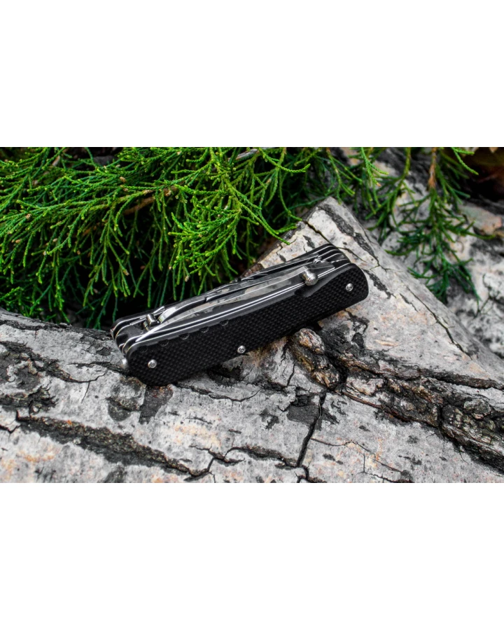 Багатофункціональний ніж Ruike Trekker LD41-B, Sandvik 12C27, G10, чорний