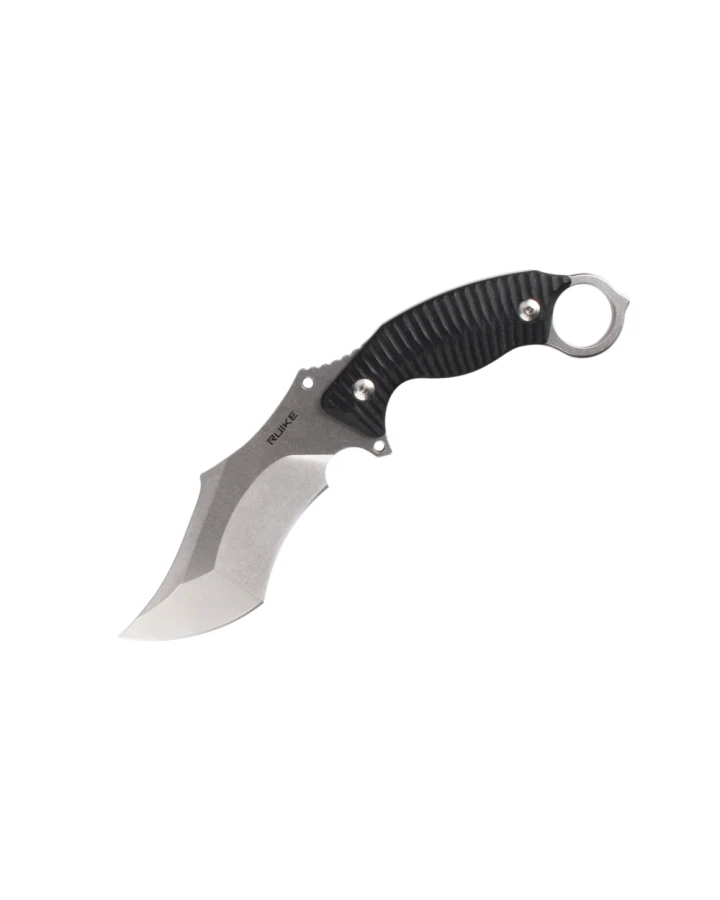Ніж фіксований мисливський Ruike F181-B, Sandvik 14C28N, G10, чорний