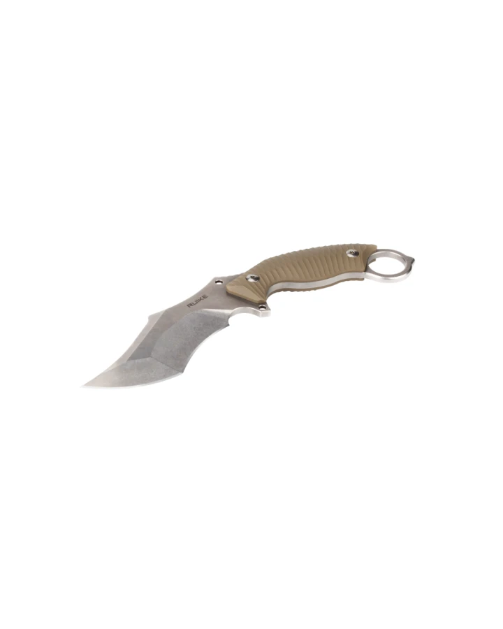 Ніж фіксований мисливський Ruike F181-W, Sandvik 14C28N, G10, бежевий