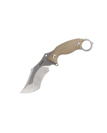 Ніж фіксований мисливський Ruike F181-W, Sandvik 14C28N, G10, бежевий