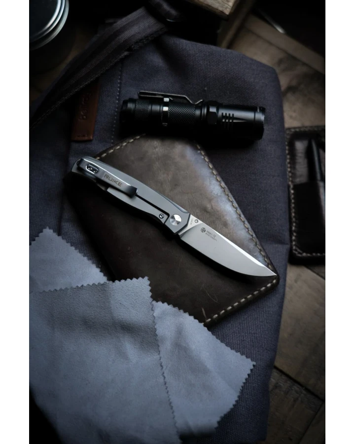 Ніж складаний кишеньковий Ruike M661-TZ, 154CM, G10, чорний