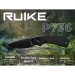 Ніж складаний кишеньковий Ruike P736-AB, Sandvik 14C28N, алюміній, чорний