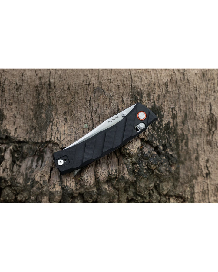 Ніж складаний кишеньковий Ruike P856-B, Sandvik 14C28N, G10, чорний