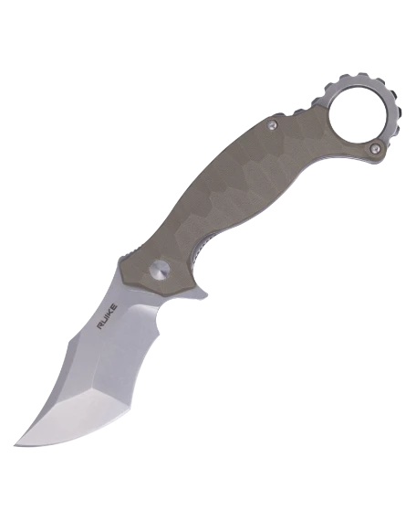 Ніж складаний кишеньковий Ruike P881-W, Sandvik 14C28N, G10, бежевий