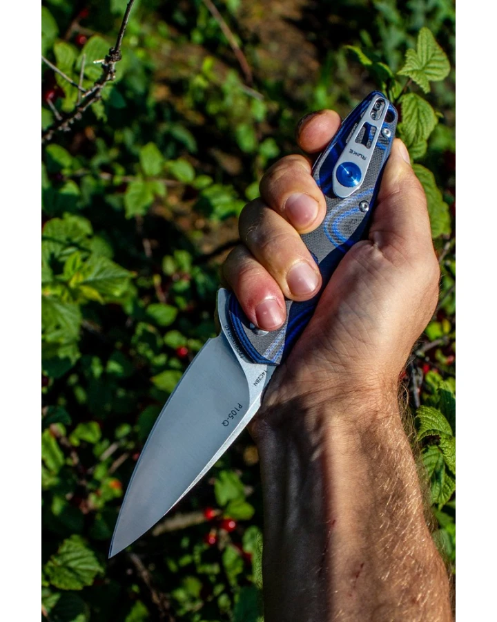 Ніж складаний туристичний Ruike Fang P105-Q, Sandvik 14C28N, G10, синій