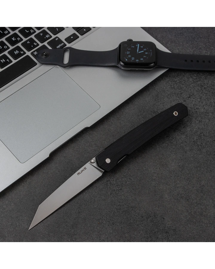 Ніж складаний туристичний Ruike Fang P865-B, Sandvik 14C28N, G10, чорний