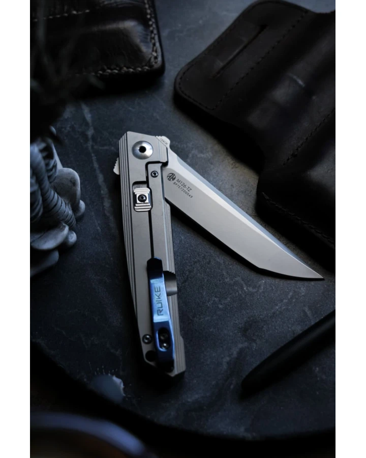 Ніж складаний туристичний Ruike M126-TZ, 154CM, титан