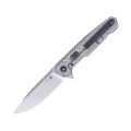 Ніж складаний туристичний Ruike M875-TZ, Bohler N690, титан, сірий