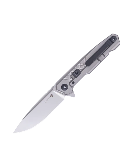 Ніж складаний туристичний Ruike M875-TZ, Bohler N690, титан, сірий