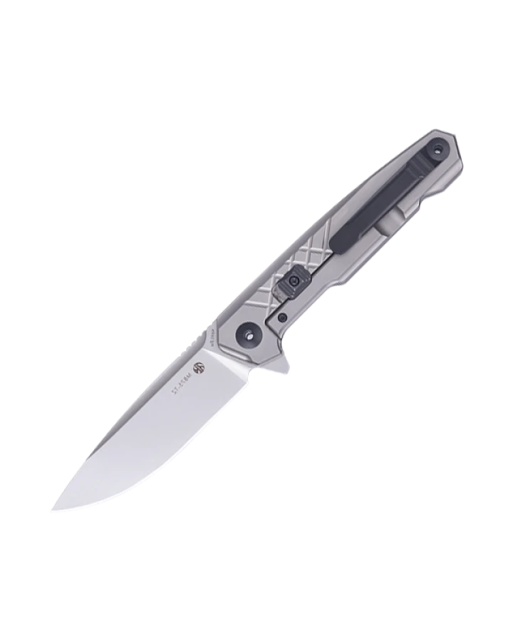 Ніж складаний туристичний Ruike M875-TZ, Bohler N690, титан, сірий