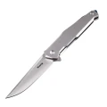Ніж складаний туристичний Ruike P108-SF, Sandvik 14C28N, сталь, сірий