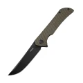 Ніж складаний туристичний Ruike P122-MB, Sandvik 14C28N, мікарта, коричневий