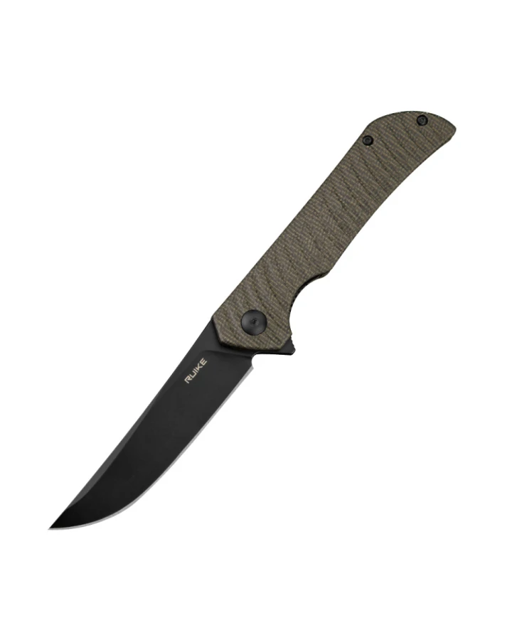 Ніж складаний туристичний Ruike P122-MB, Sandvik 14C28N, мікарта, коричневий