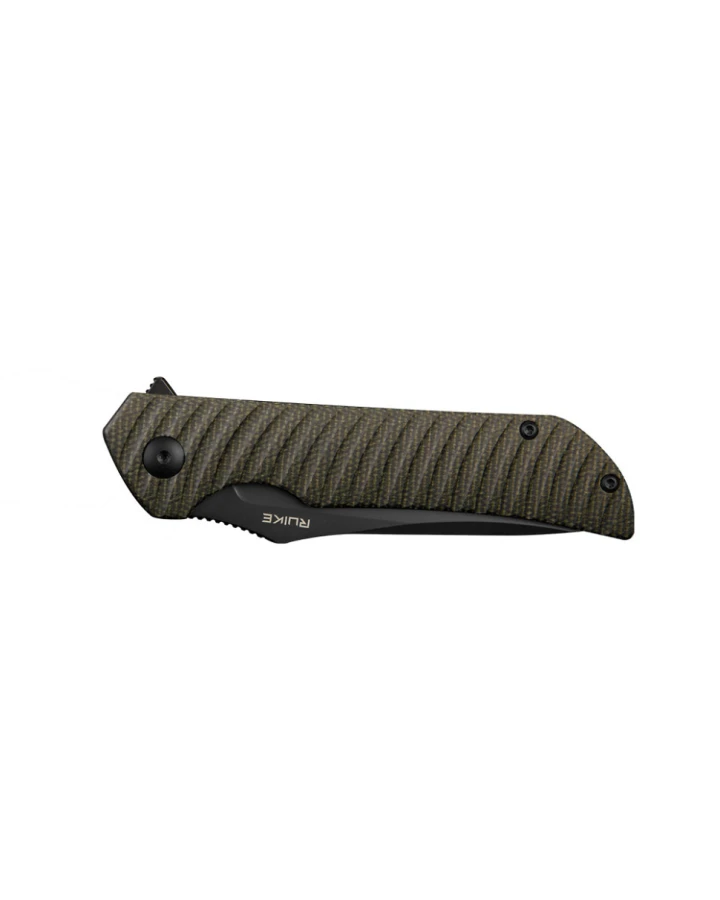 Ніж складаний туристичний Ruike P123-MB, Sandvik 14C28N, мікарта, коричневий